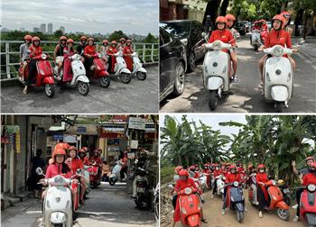 $ 59/ Person Hanoi Red river Delta Countryside Half Day with Female Riders 